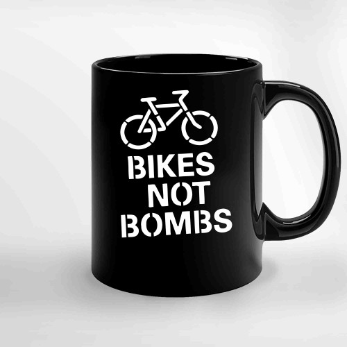 Bikes Not Bombs Ceramic Mugs