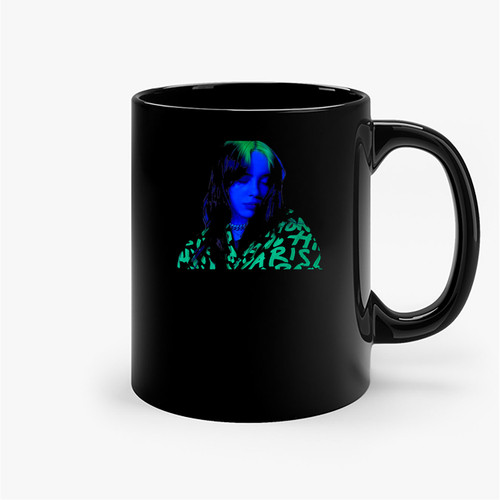 Billie Eilish Downward Glance Photo Ceramic Mugs