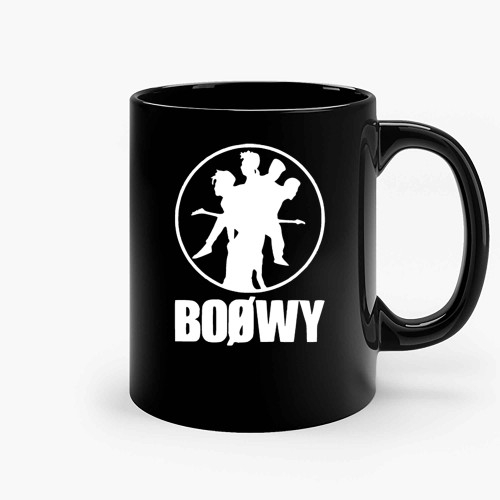 Black Bowy Ceramic Mugs