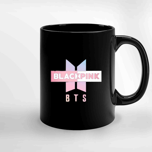 Blackpink Bts Logo Ceramic Mugs