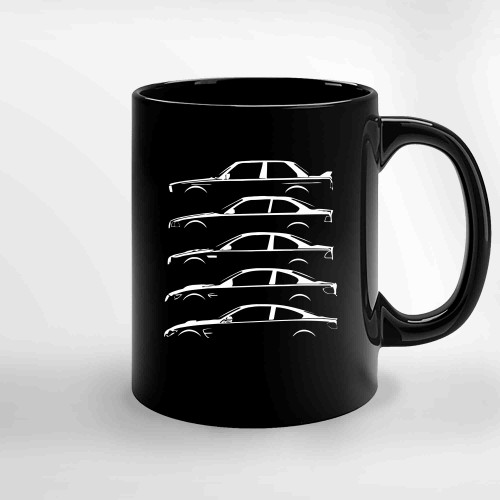 Bmw Car E30 Motorsport Series Ceramic Mugs