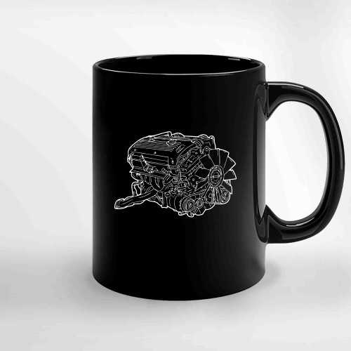 Bmw E46 M3 S54 Engine Ceramic Mugs