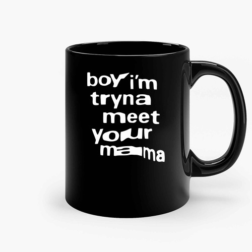 Boy Im Tryna Meet Your Mama Ceramic Mugs