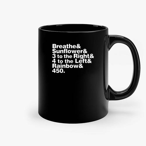 Breathe & Sunflower & 3 To The Right & 4 To The Left & Rainbow & 450 Stranger Things 2 Experimental Jetset Ceramic Mugs
