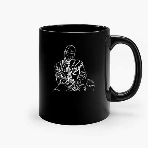 Bryson Tiller Drawing Tile Fan Art Ceramic Mugs