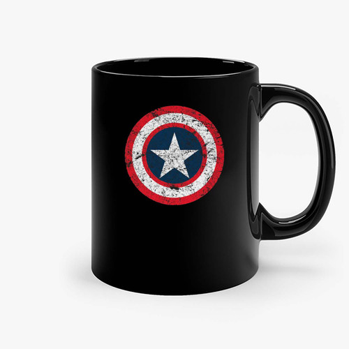 Captain America Shield Steve Rogers Usa Soldier Marvel Comics Inspired Avengers Hulk Thor Superhero Supersoldier Ceramic Mugs