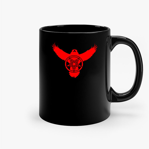 Children Raven Pentagram Ceramic Mugs