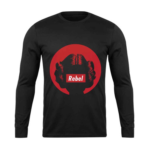 Rebel Princess Leia Red Art Long Sleeve T-Shirt