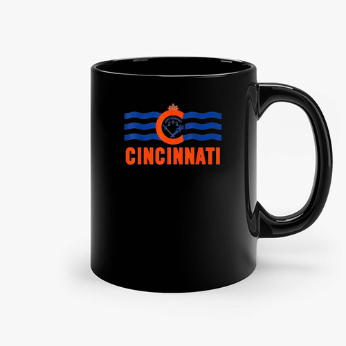 Cincinnati Soccer Shirt Cincy Flag Ceramic Mugs