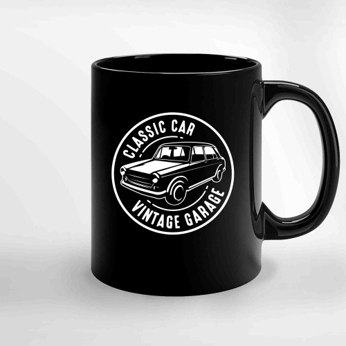 Classic Car Vintage Garage Ceramic Mugs