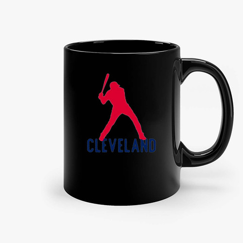 Cleveland Baseball Red Ceramic Mugs