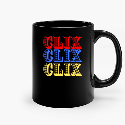 Clix Clix Clix Ceramic Mugs