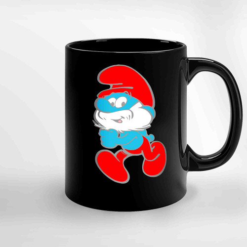 Comic Papa Smurf Ceramic Mugs