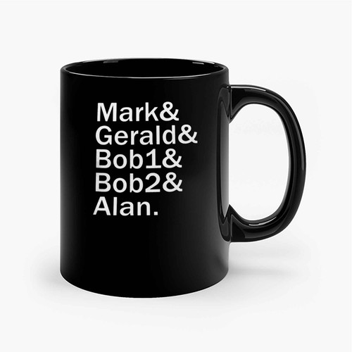 Devo Name List Mark Gerald Bob1 Bob2 Alan Ceramic Mugs