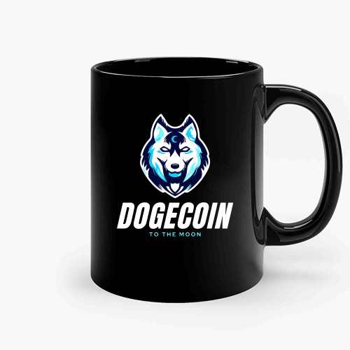 Dogecoin To The Moon Ceramic Mugs