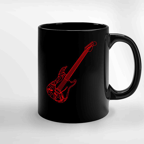 Eddie Van Halen Guitar Ceramic Mugs