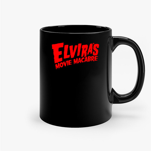 Elvira Halloween Dark Horror Movies Ceramic Mugs
