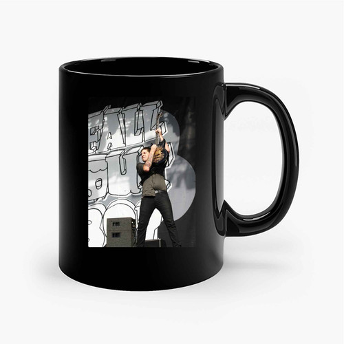 Fall Out Boy Joe Trohman Rocking The Guitar On Stage Ceramic Mugs Fall Out Boy Joe Trohman Rocking The Guitar On Stage Ceramic Mugs