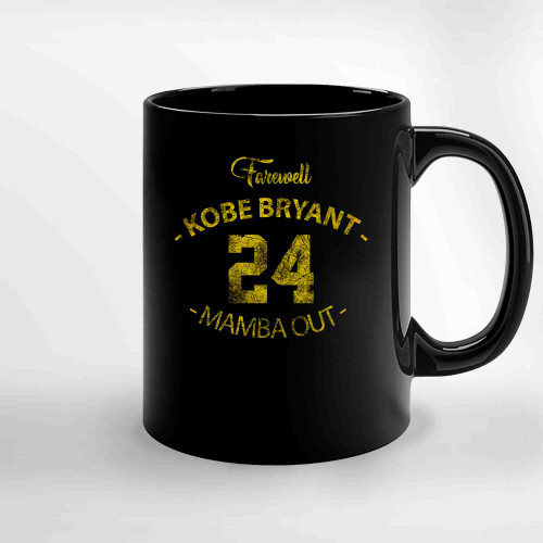 Farewell Kobe Bryant 24 Jersey Mamba Out Ceramic Mugs