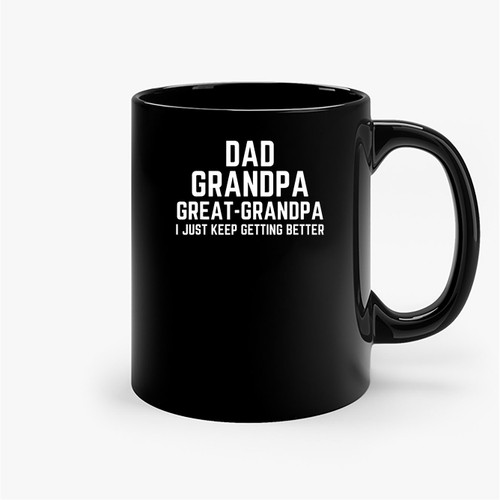 Fathers Day Gift From Grandkids Dad Grandpa Ceramic Mugs