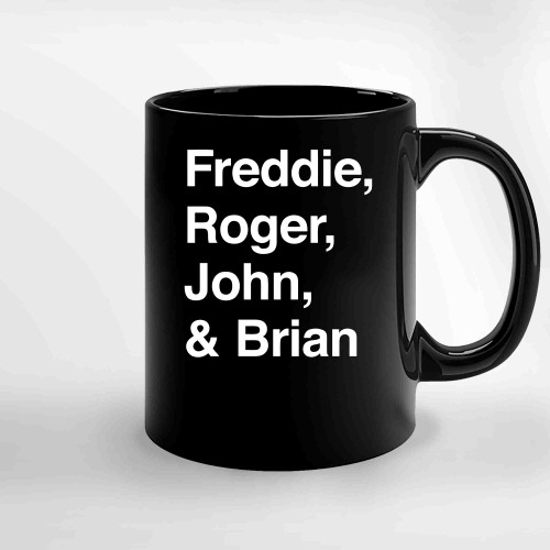 Freddie Mercury Queen Queen Formation Ceramic Mugs