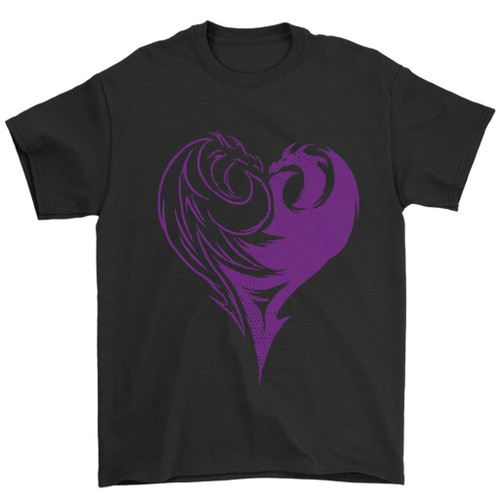 Descendants Evie Dragon Heart Logo Disney Man's T-Shirt Tee