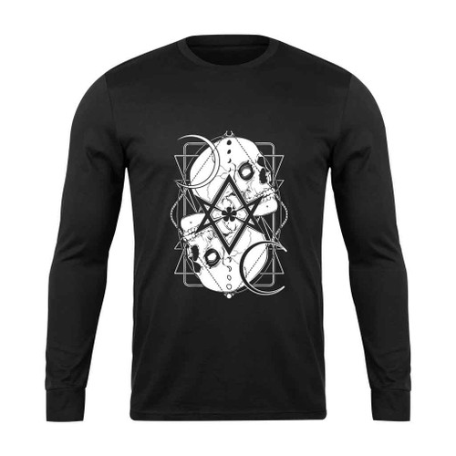 Crowley Is Unicursal Hexagram Long Sleeve T-Shirt Crowley Is Unicursal Hexagram Long Sleeve T-Shirt