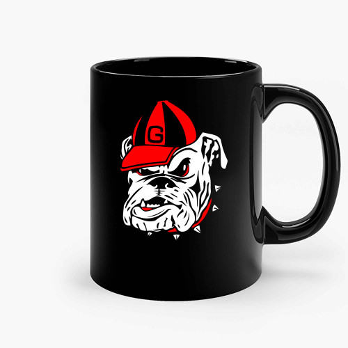 Head Ga Bulldogs 2 Ceramic Mugs