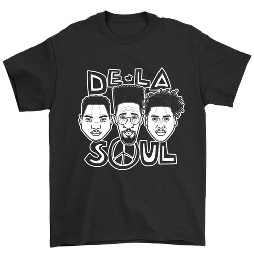 De La Soul Bw Man's T-Shirt Tee De La Soul Bw Man's T-Shirt Tee