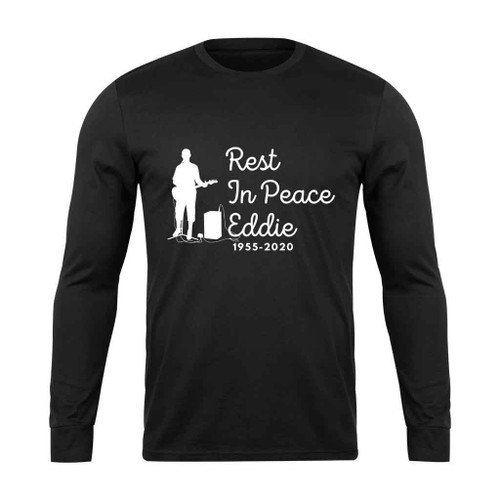 Rip Eddie Eddie Van Halen Guitar Player Rest In Peace Design 6 1955 2020 Long Sleeve T-Shirt