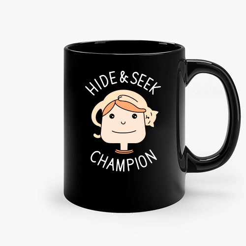 Hide And Seek Champion Kitty Kawaii Ceramic Mugs