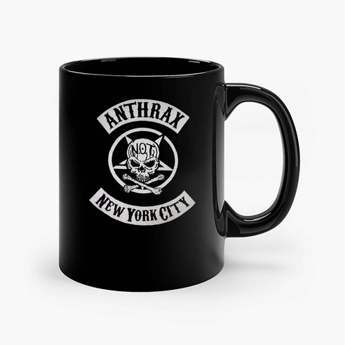 Hot Sale Rare Anthrax Band Tshirt Anthrax New York City Ceramic Mugs