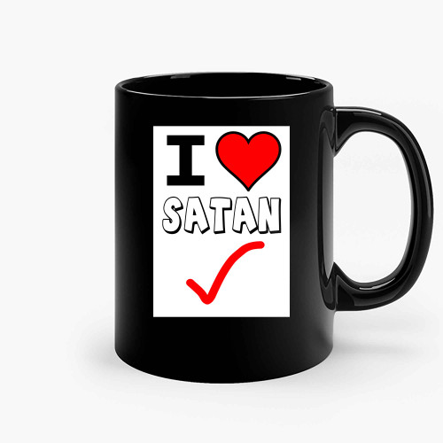 I Heart Satan (2) Ceramic Mugs