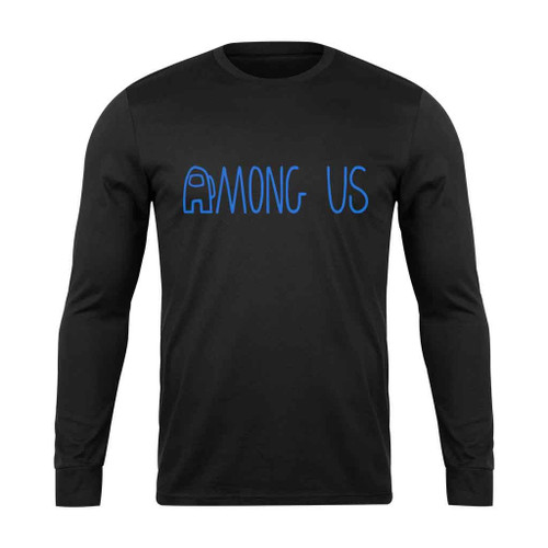 Among Us In Blue Long Sleeve T-Shirt