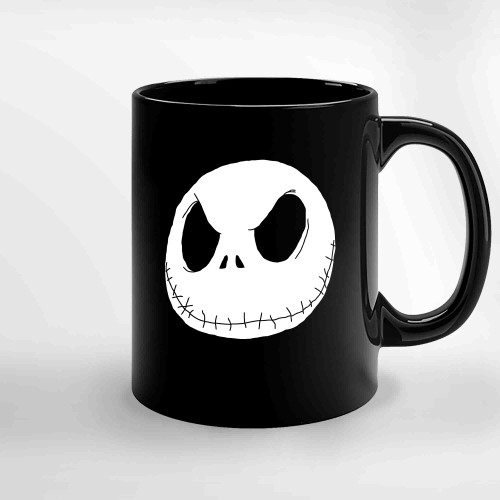 Jack Skellington White Ceramic Mugs