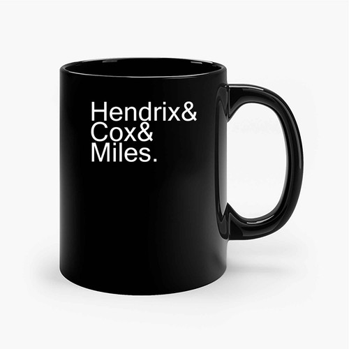 Jimi Hendrix Cox Miles Band Ceramic Mugs
