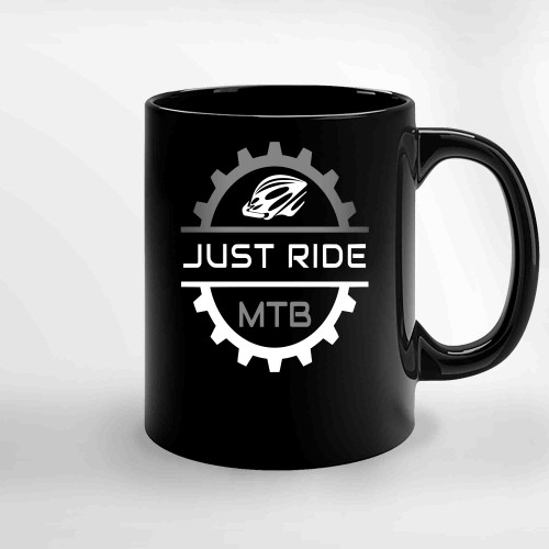 Just Ride Mtb Ceramic Mugs