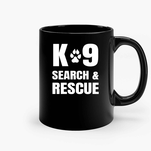 K 9 Search And Rescue K9 Sar Dog Paw Canine Handler Unit Ceramic Mugs