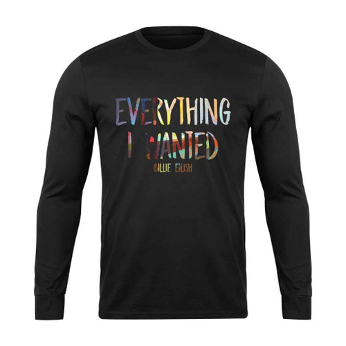 Billie Eilish Everything I Wanted Logo Long Sleeve T-Shirt