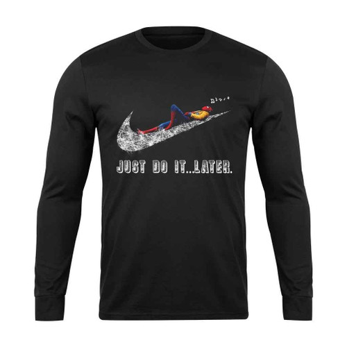 Spiderman Just Do It Later Long Sleeve T-Shirt