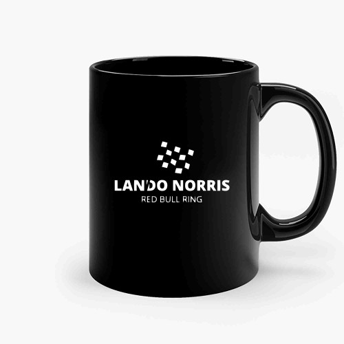 Lando Norris Red Bull Ring Racing Driver Mclaren Formula One Auto Racing Motorsport Ceramic Mugs