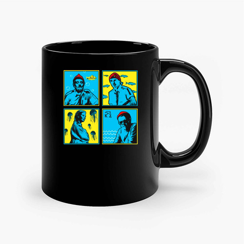 Life Aquatic T Shirt Steve Zissou Bill Murray Ceramic Mugs