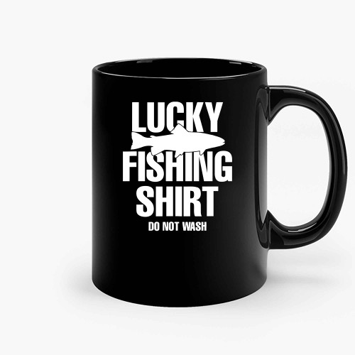 Lucky Fishing Fisherman Fish Fisherman Vintage Ceramic Mugs