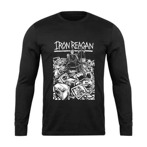Iron Reagan Bleeding Frenzy Crossover Thrash Municipal Waste Long Sleeve T-Shirt