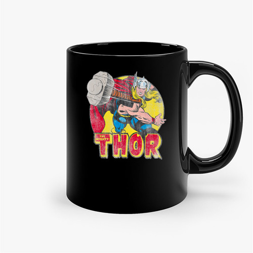 Marvel Mighty Thor Hammer Throw Vintage Ceramic Mugs