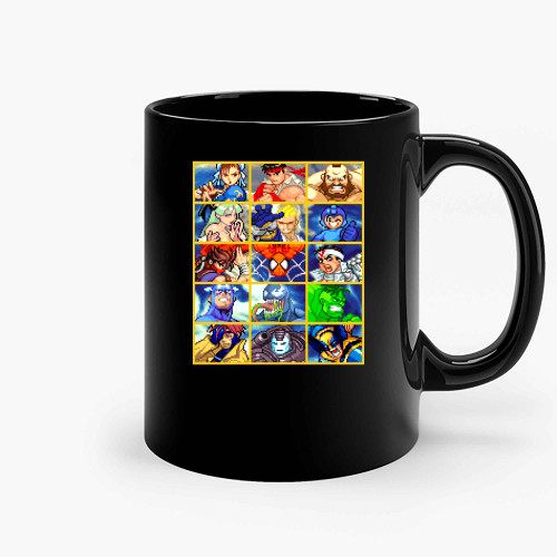 Marvel Vs Capcom Character Select Ceramic Mugs