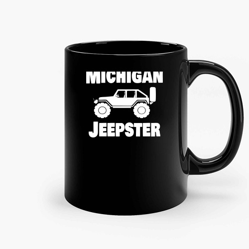 Michigan Jeepster Jeep Ceramic Mugs