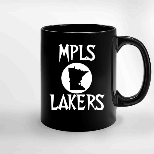 Minneapolis Lakers X Timberwolves Tee Mpls Lakers Nba Short Ceramic Mugs