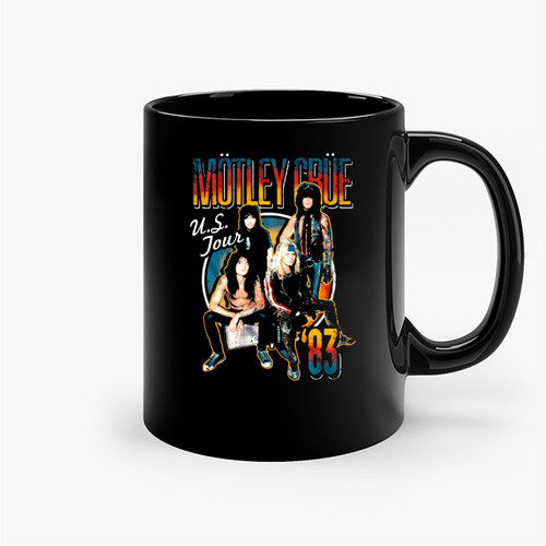 Motley Crue Us Tour 1983 Ceramic Mugs