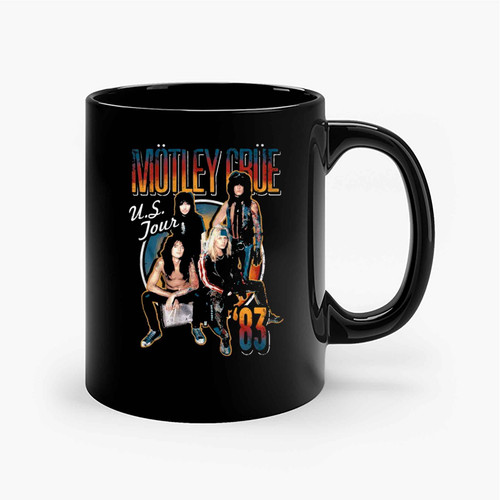 Motley Crue Us Tour 1983 Picture Ceramic Mugs